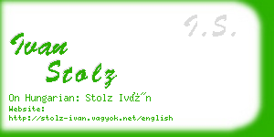 ivan stolz business card